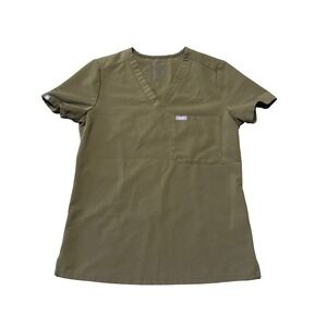 Figs Catarina One-Pocket Scrub Top MARTINI OLIVE GREEN XS